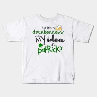 St Patrick's Day Irish Funny Alcohol Beer Drinking Party Kids T-Shirt